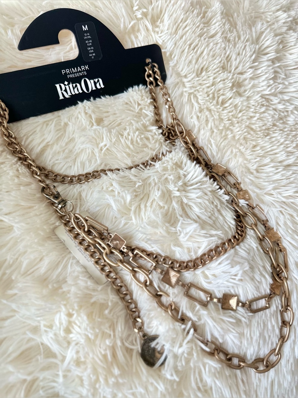 Rita Ora (Primark) Gold-Tone Layered Chain Waist Belt - Picture 4 of 7